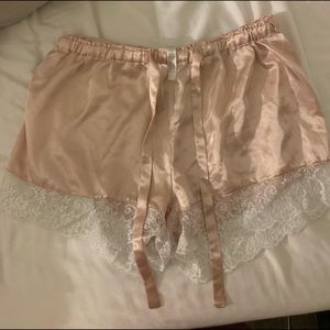 Satin pajama shorts